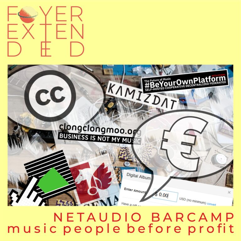 cover for the netaudio barcamp event